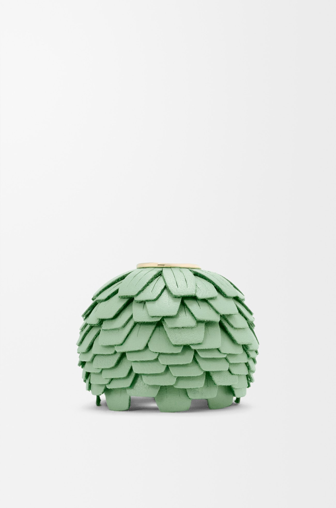 LOEWE Flower dice in classic calfskin Mint Green