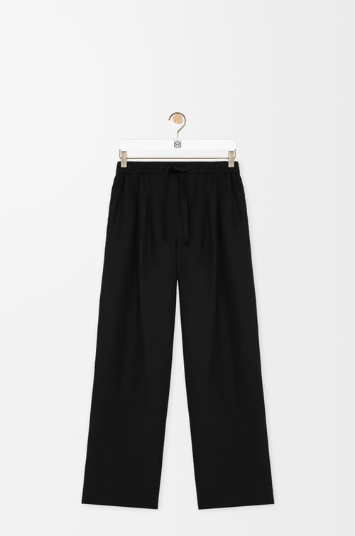LOEWE Pyjama trousers in silk Black
