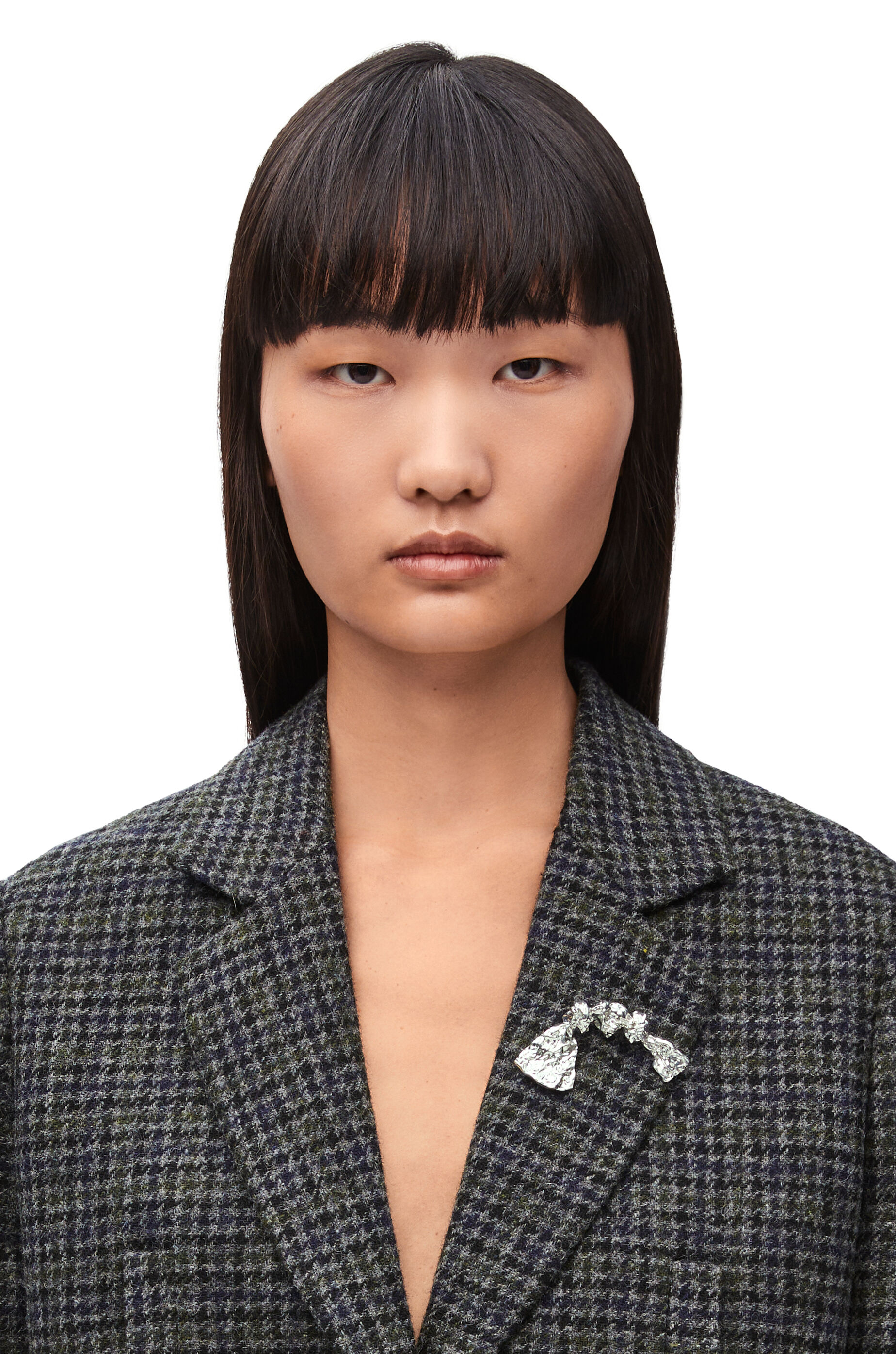 Loewe Silver Bowed Tie Brooch Women s Pins Brooches