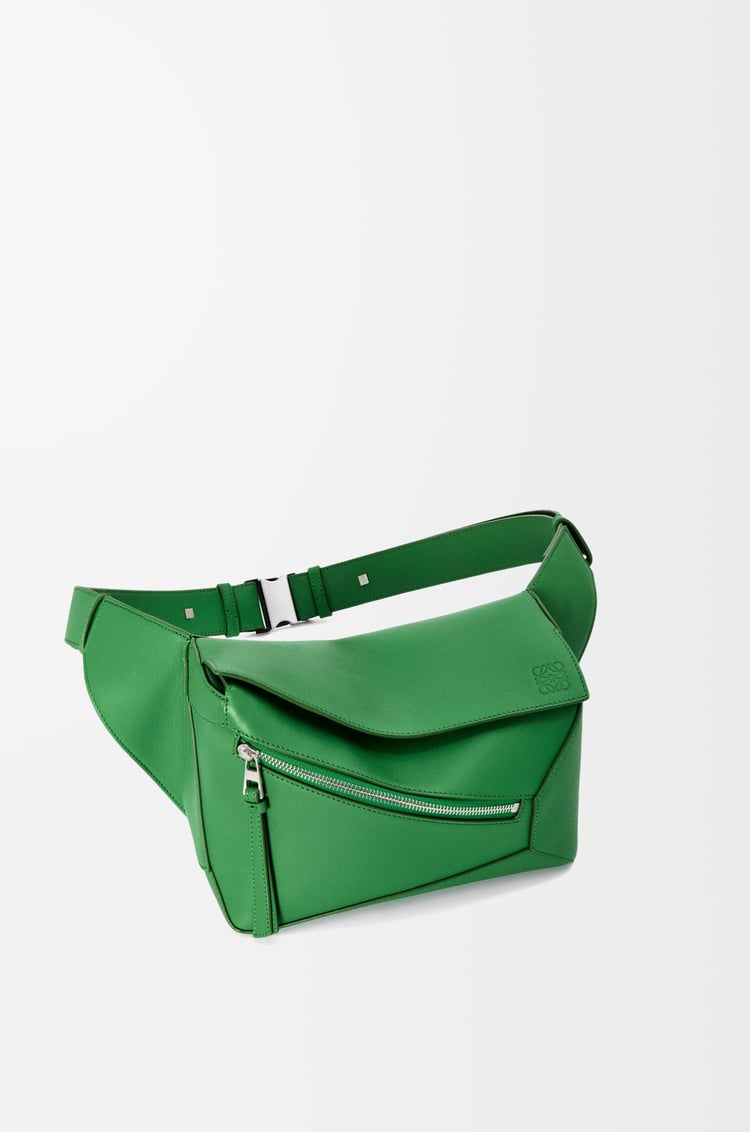 LOEWE Small Puzzle bumbag in classic calfskin Tropical Green