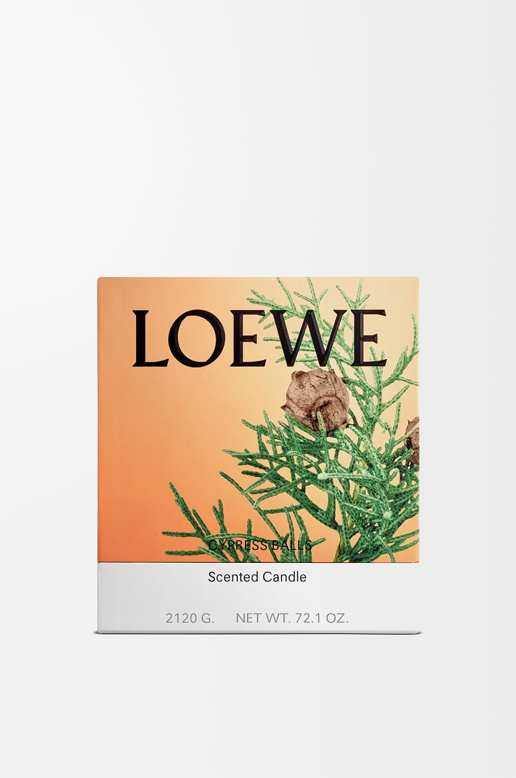 LOEWE Large Cypress Balls candle Baby Blue