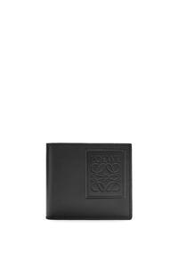 LOEWE Bifold wallet in satin calfskin Black