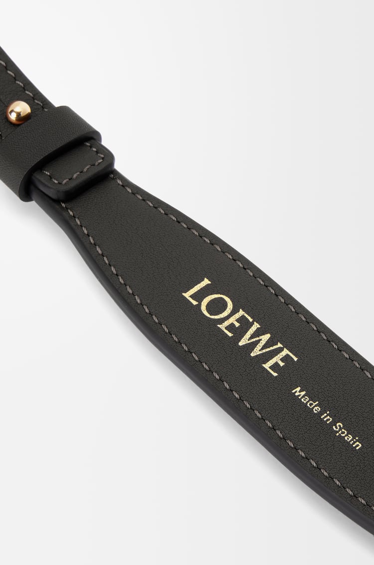 LOEWE ブランデッド ショート ストラップ （クラシックカーフ） ブラック