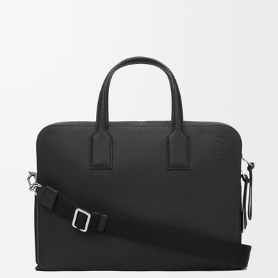 LOEWE(ロエベ) ビジネスバッグ - 黒 本体ロックあり レザー（ロエベ 