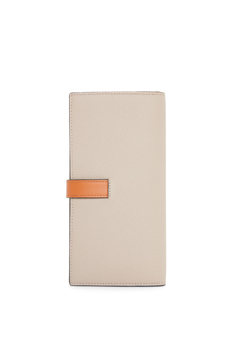 LOEWE Large vertical wallet in grained calfskin Light Oat/Honey pdp_rd