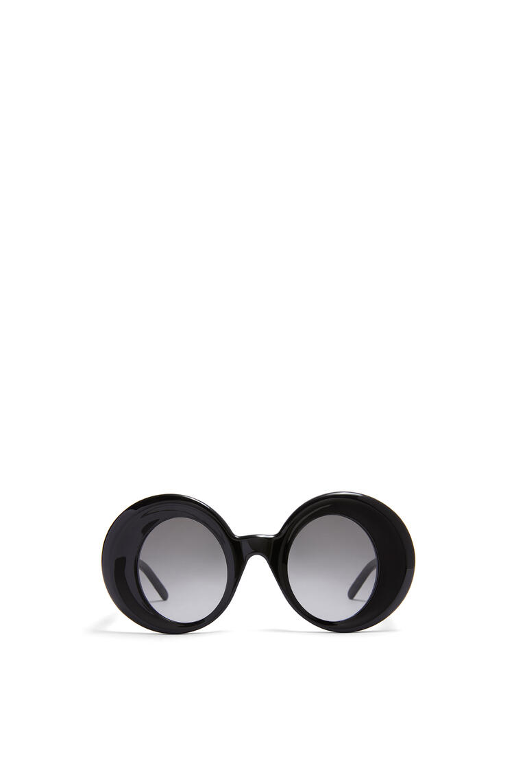LOEWE Oversized round sunglasses in acetate Black