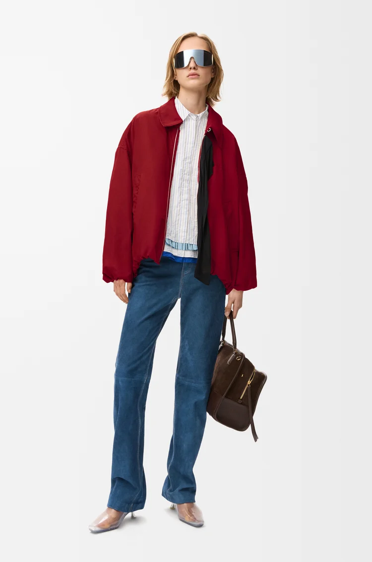 LOEWE Chaqueta en tejido técnico Rojo