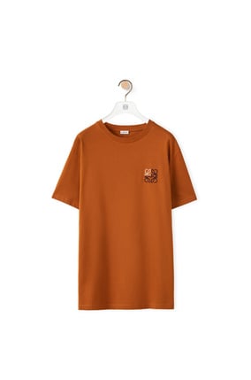 LOEWE Anagram T-shirt in cotton Rust Red
