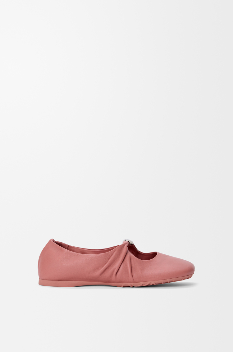 LOEWE Pebble Soft ballerina in nappa lambskin Blush
