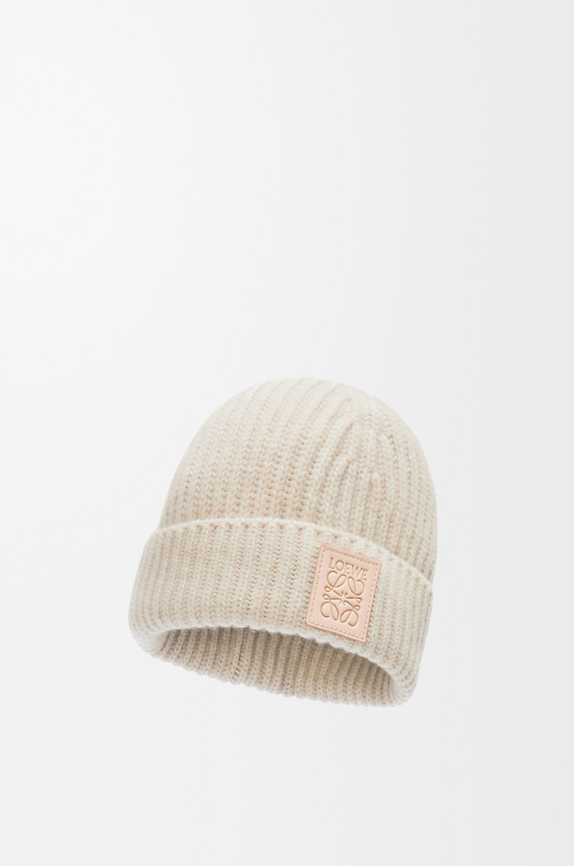 LOEWE ニット帽 ベージュ ロエベ ビーニー（ウール） ベージュ - LOEWE