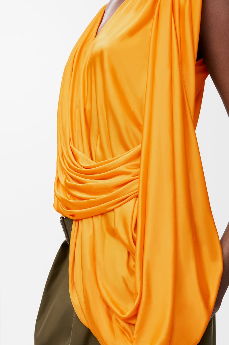 LOEWE Top drapeado en viscosa Amarillo Oscuro
