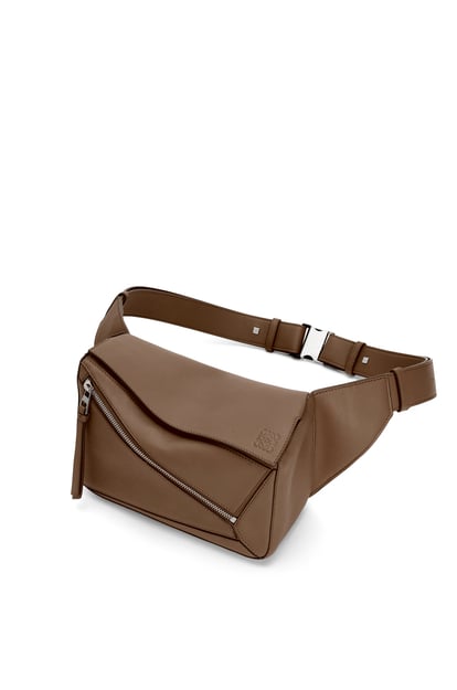 LOEWE Small Puzzle bumbag in classic calfskin Winter Brown plp_rd