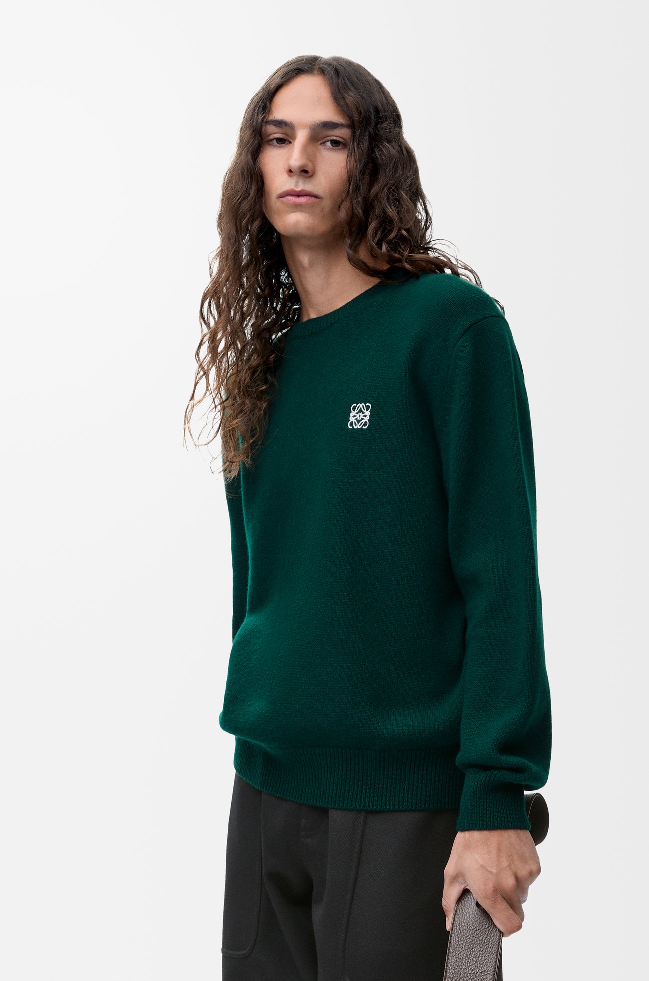 LOEWE Jersey en lana Verde