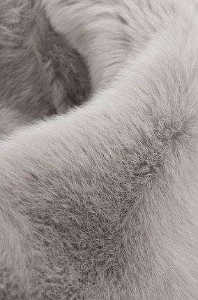 LOEWE Falda mini en lana de oveja Gris/Topo