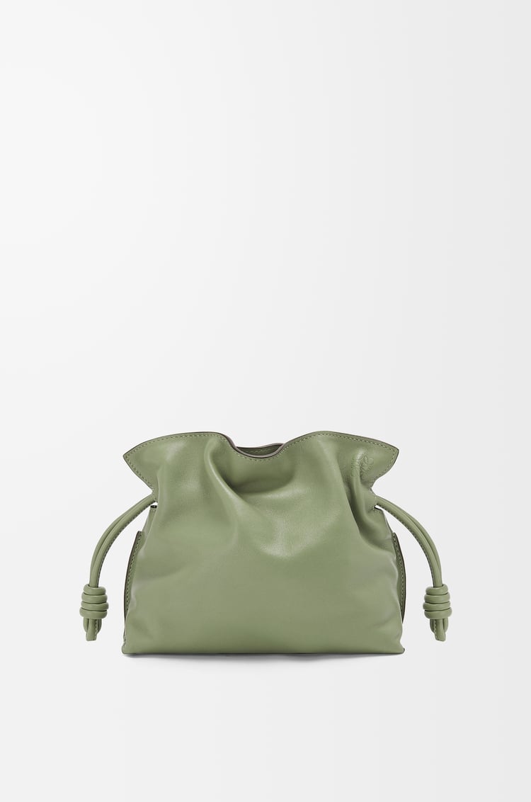LOEWE Mini Flamenco clutch in nappa calfskin Rosemary