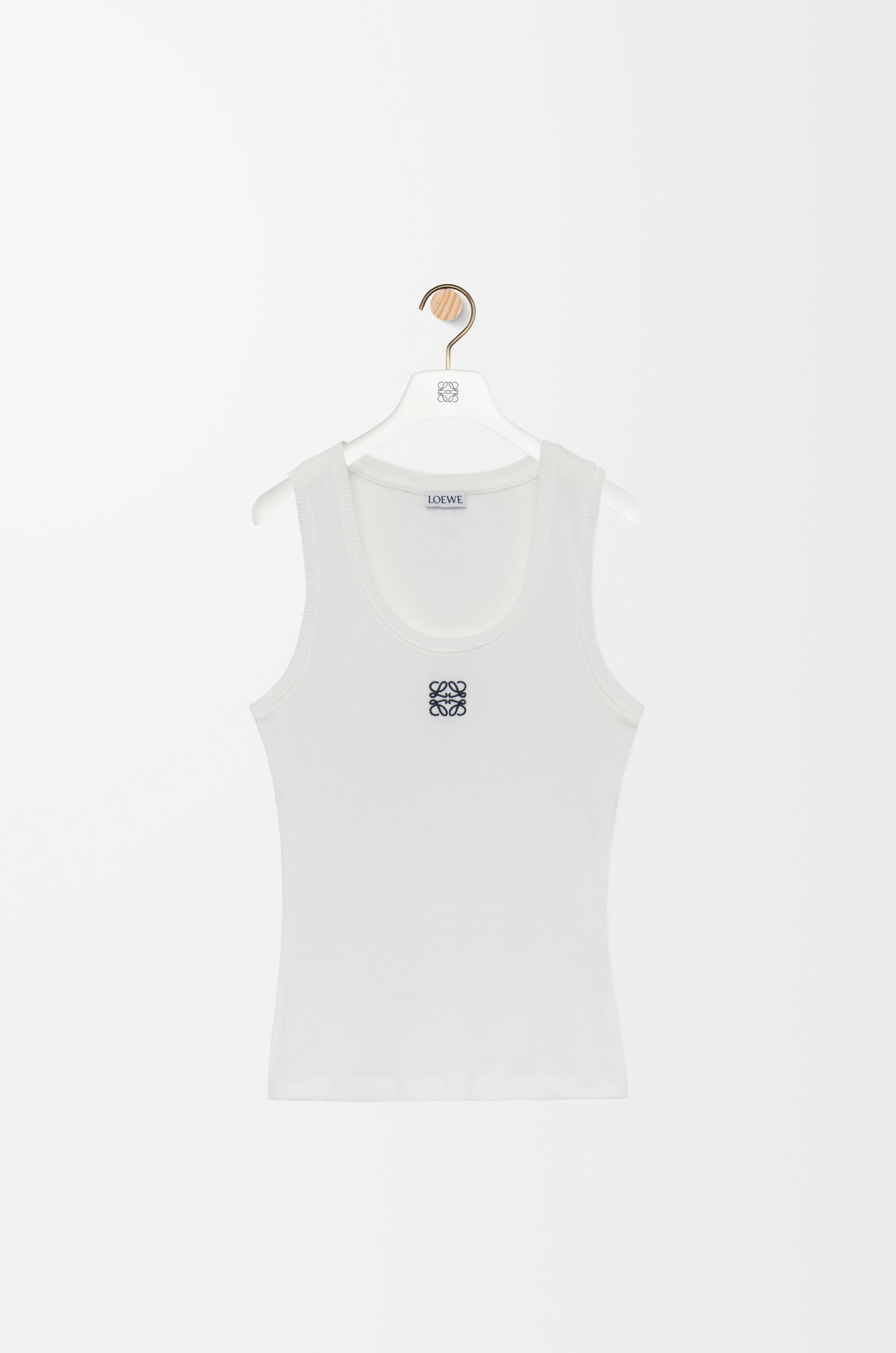 レビュー高評価の商品!の商品をすべて Anagram LOEWE - White cotton in top tank トップス