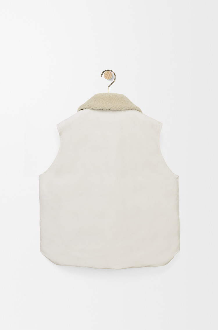 LOEWE Sleeveless vest in technical cotton Ivory