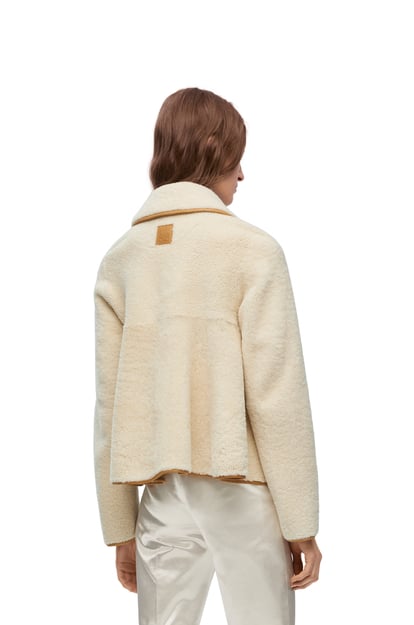 LOEWE Trapeze jacket in shearling White plp_rd