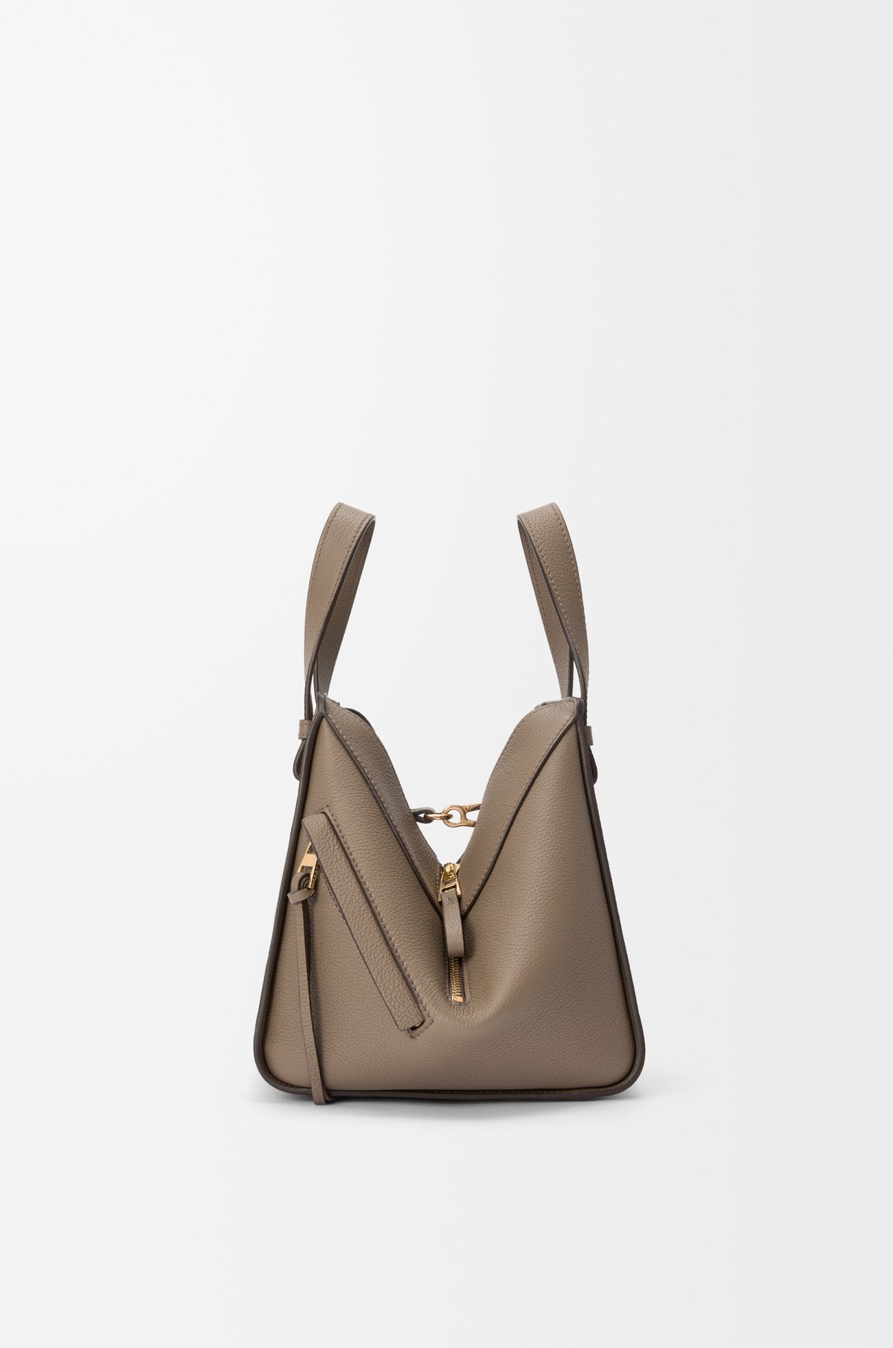 LOEWE Compact Hammock bag in soft grained calfskin Taupe