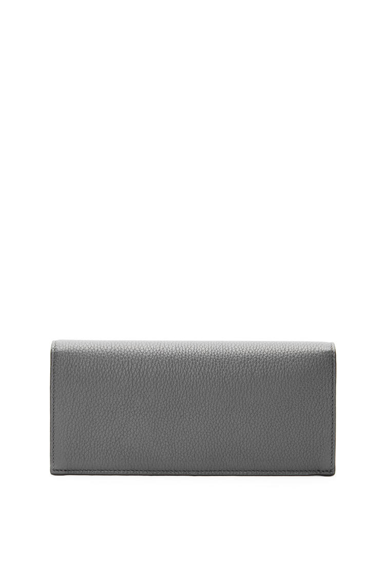 LOEWE Long horizontal wallet in soft grained calfskin Anthracite