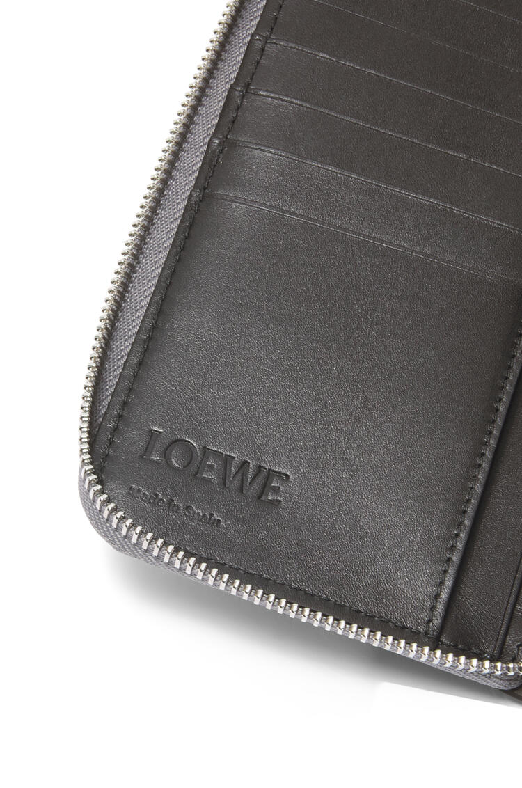 LOEWE Puzzle stitches open wallet in smooth calfskin Asphalt Grey