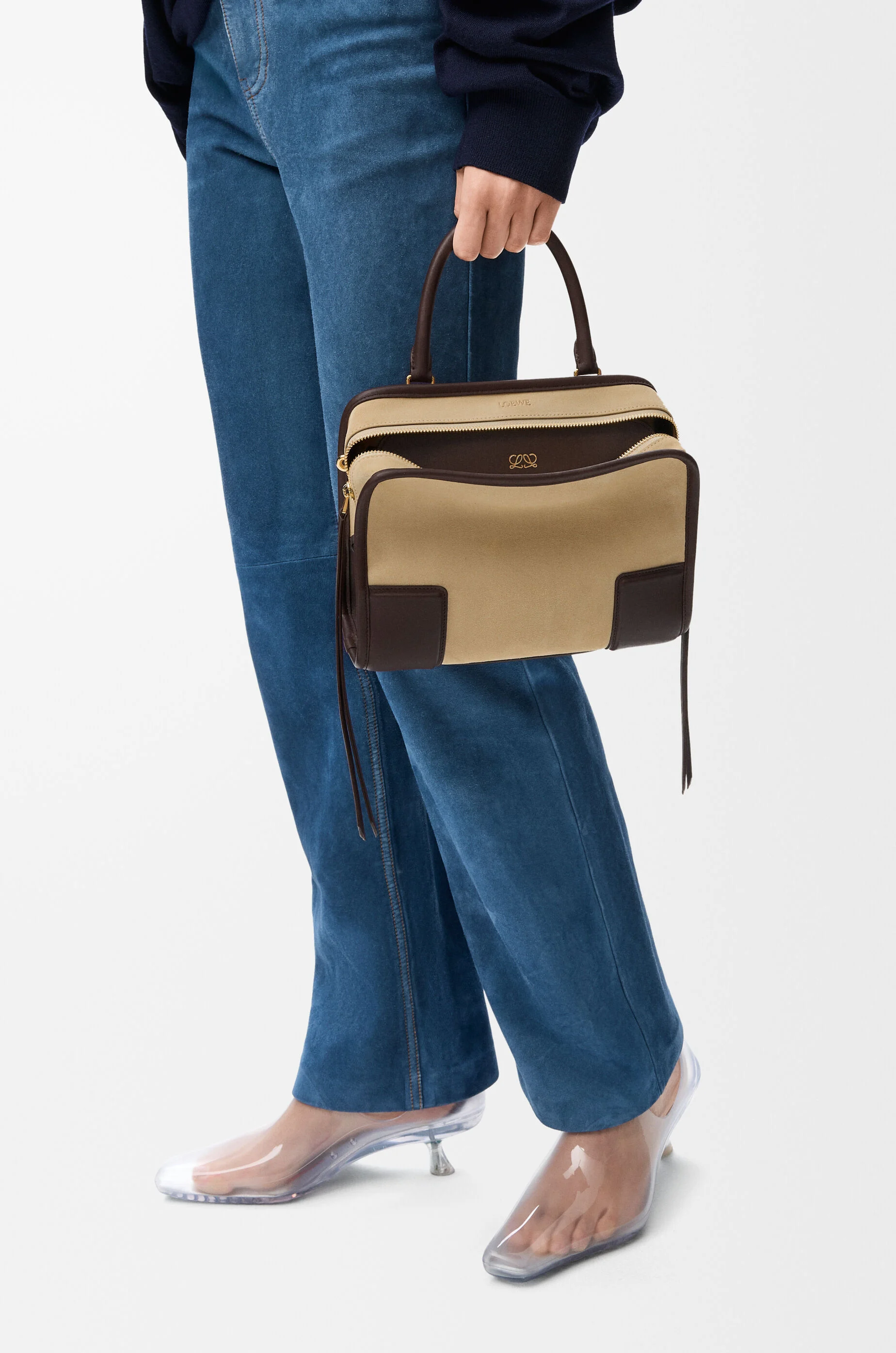 アマソナ180 バッグ スモール（スエード） マルチカラー - LOEWE Japan