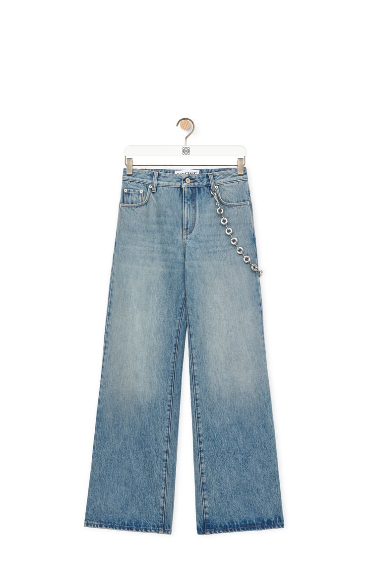 LOEWE Chain jeans in denim Washed Denim
