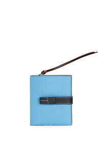 LOEWE Compact zip wallet in soft grained calfskin Sky-blue/Black pdp_rd