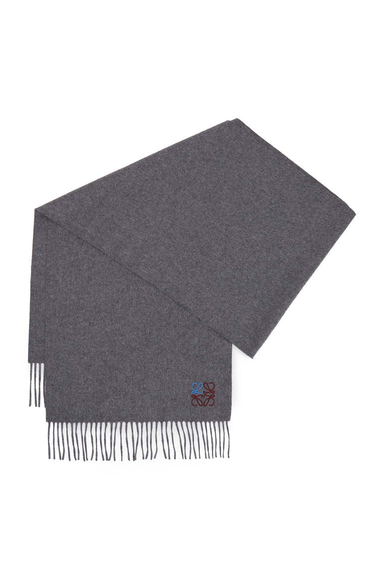 LOEWE Anagram scarf in cashmere Grey