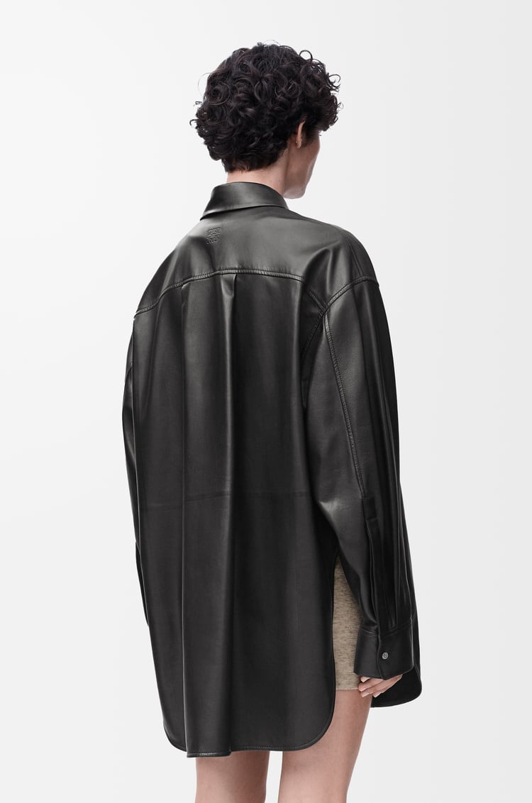 LOEWE Shirt in nappa lambskin Black
