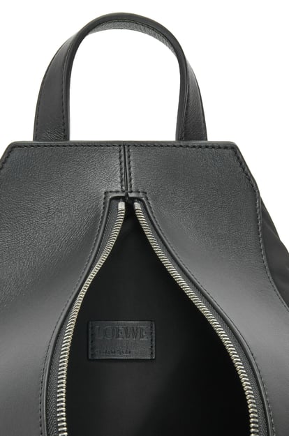 LOEWE Small Convertible backpack in nylon and calfskin Black plp_rd