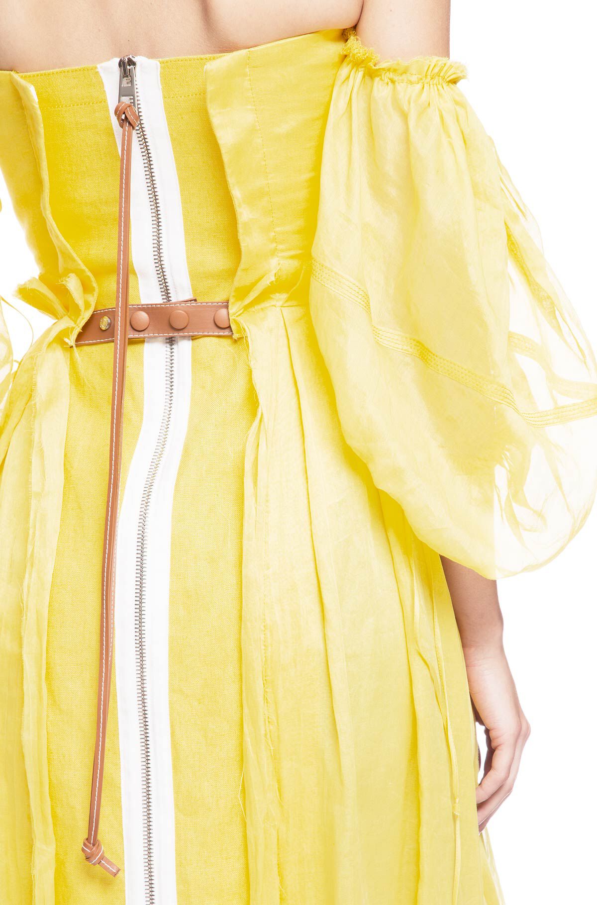 LOEWE OFF SHOULDER BALL GOWN Yellow