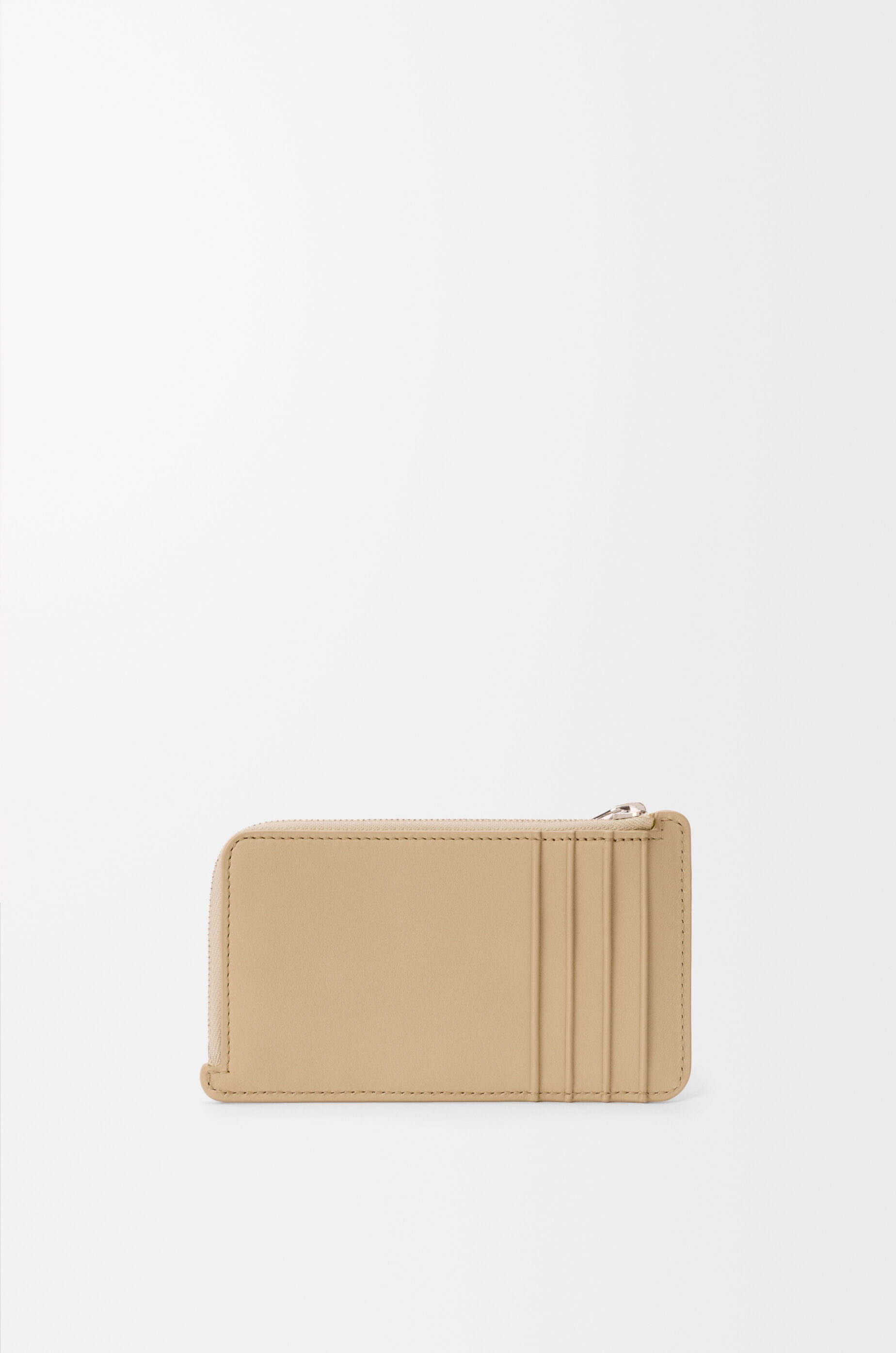 Knot coin cardholder in shiny nappa calfskin Beige - LOEWE USA