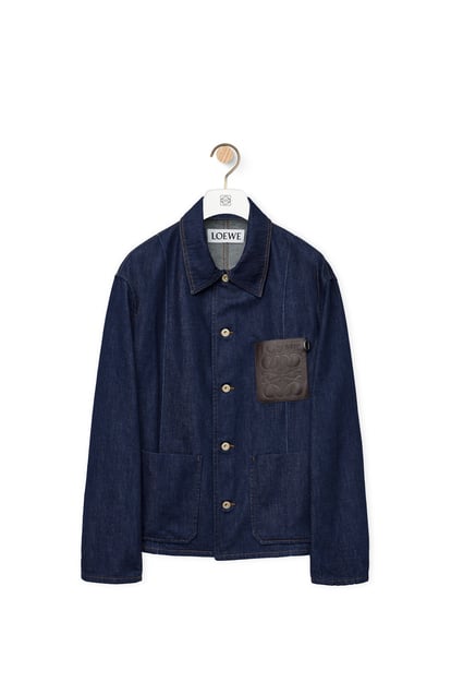LOEWE Workwear jacket in denim 海軍藍