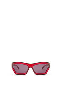 LOEWE Gafas de sol Arch Mask en nailon Rojo Brillante
