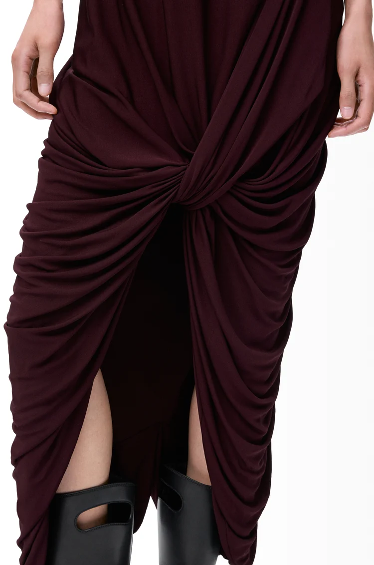 LOEWE 粘胶纤维连衣裙 勃艮第红