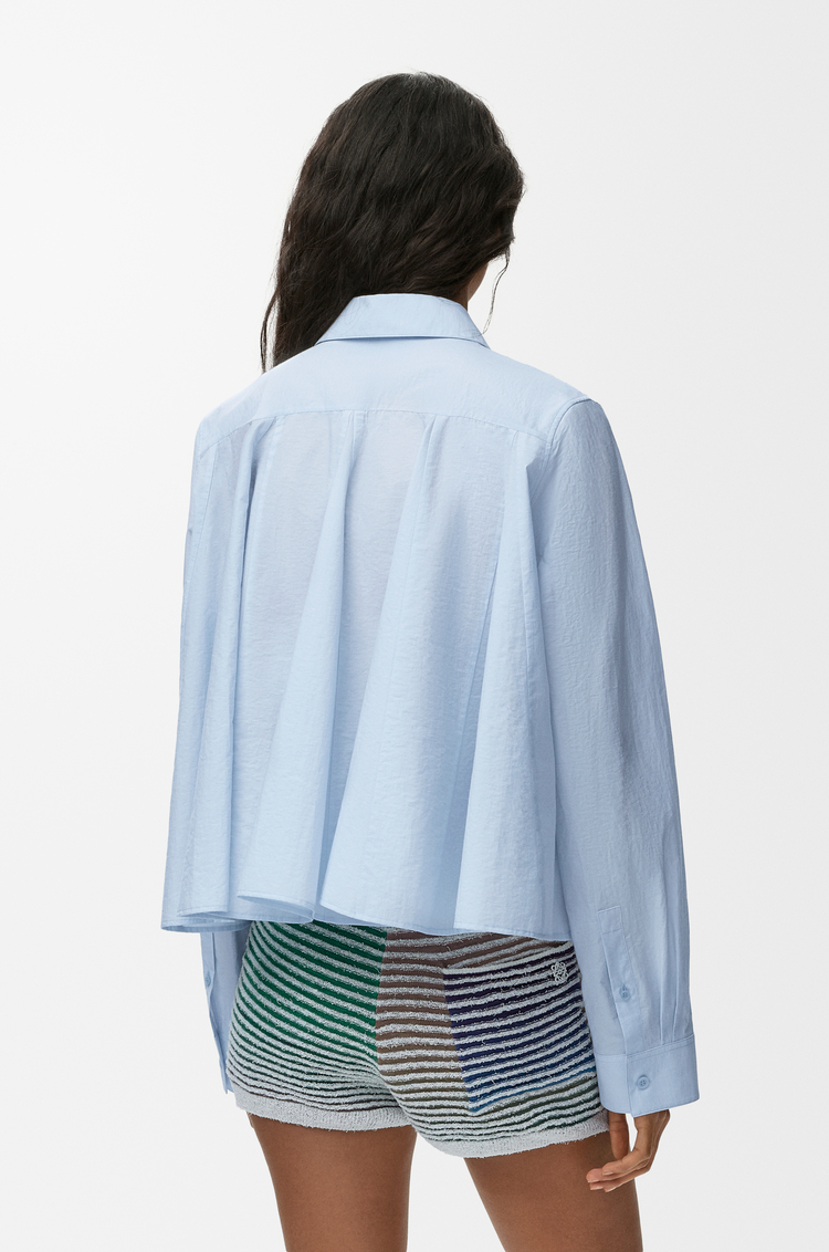 LOEWE 棉质混纺衬衫 浅蓝色