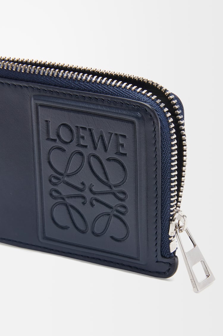 LOEWE Coin cardholder in satin calfskin Deep Navy