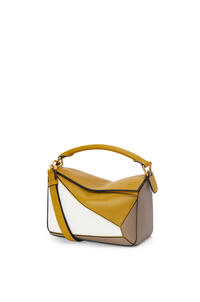 LOEWE Small Puzzle bag in classic calfskin Ochre/Soft White pdp_rd
