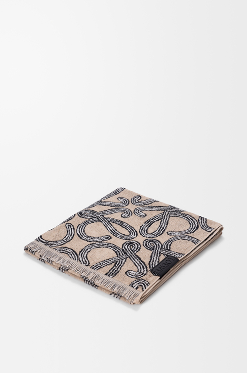 LOEWE タオル（コットンテリー） ベージュ/ブラック