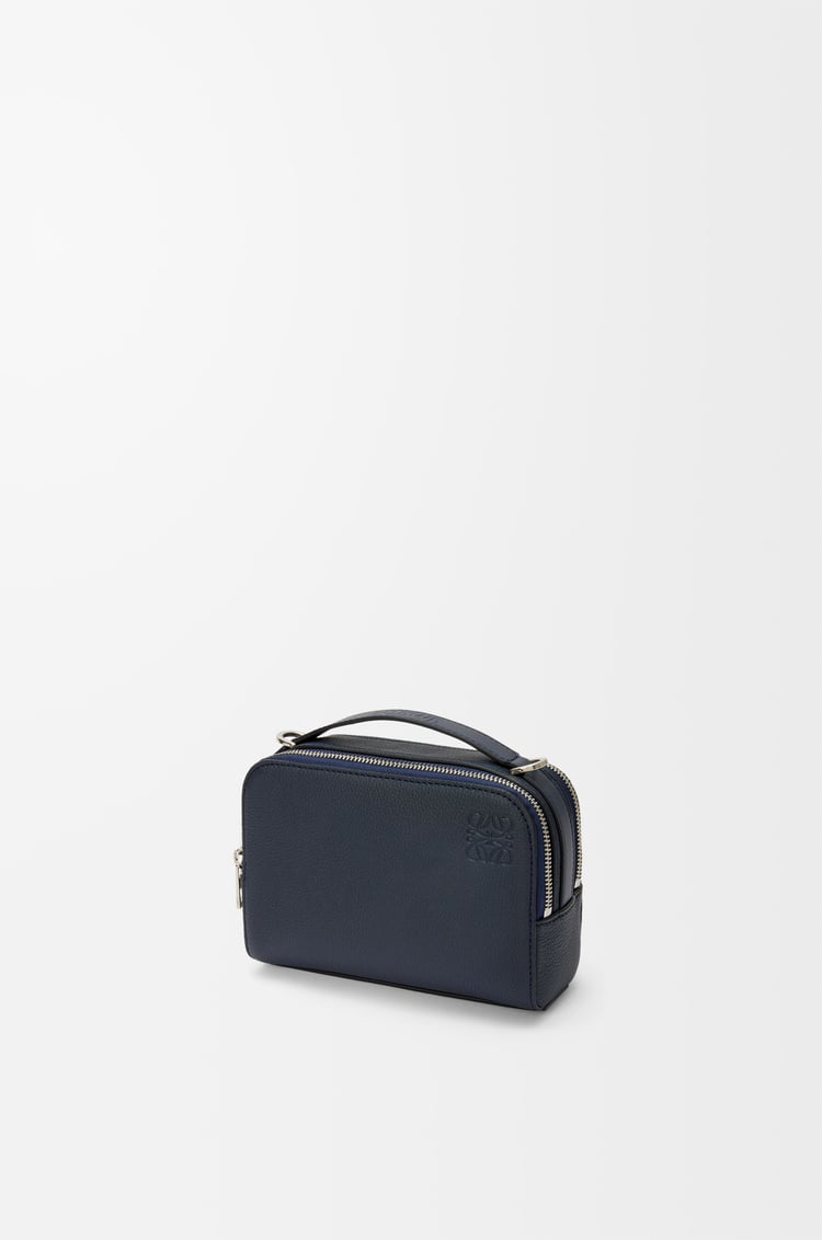 LOEWE Mini crossbody camera bag in soft grained calfskin Deep Navy