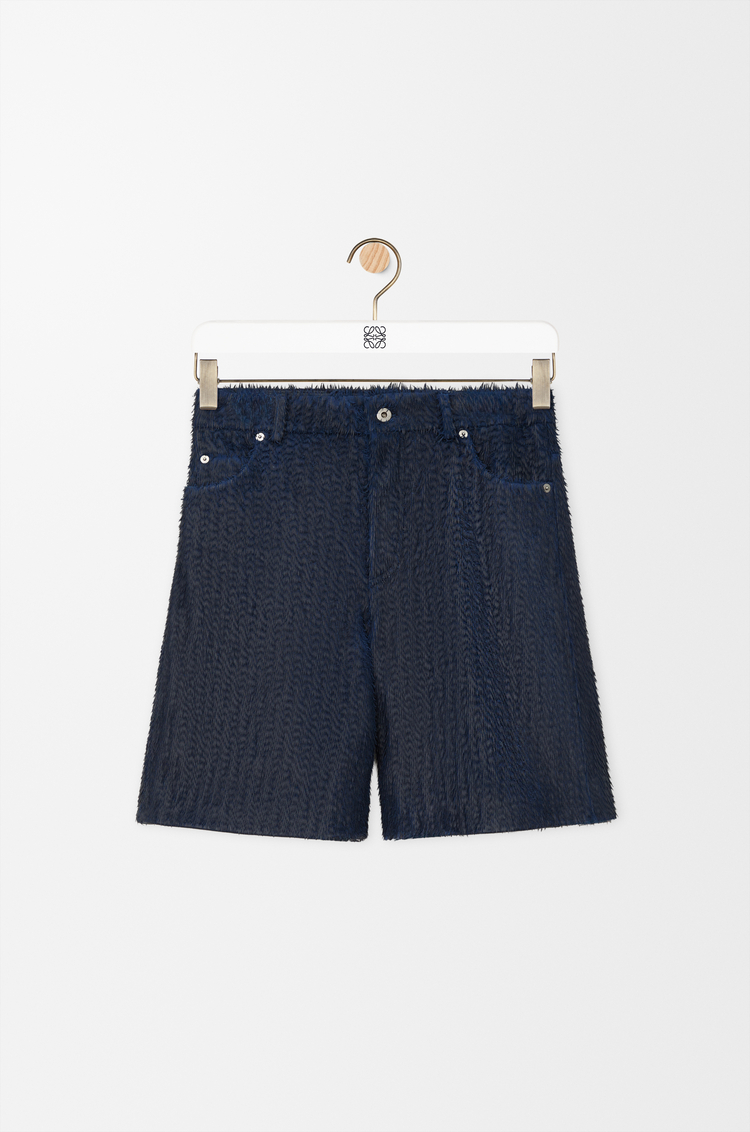 LOEWE 쇼츠 - 나파 램스킨 다크 블루