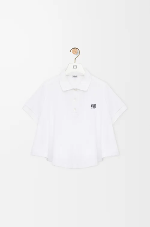 LOEWE Polo trapecio en algodón Blanco