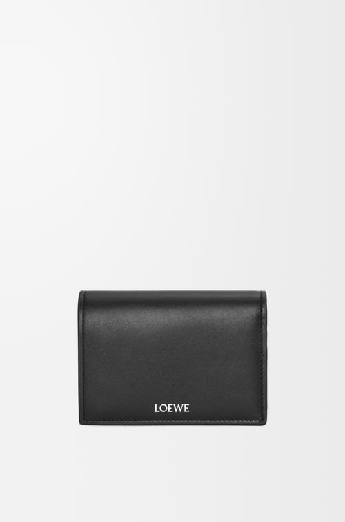 LOEWE Cartera plegada en piel napa de ternera Negro/Caqui Oscuro plp_rd