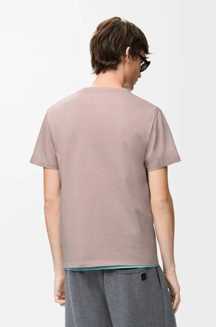 LOEWE T-shirt in cotone vestibilità regular Rosa Chiaro