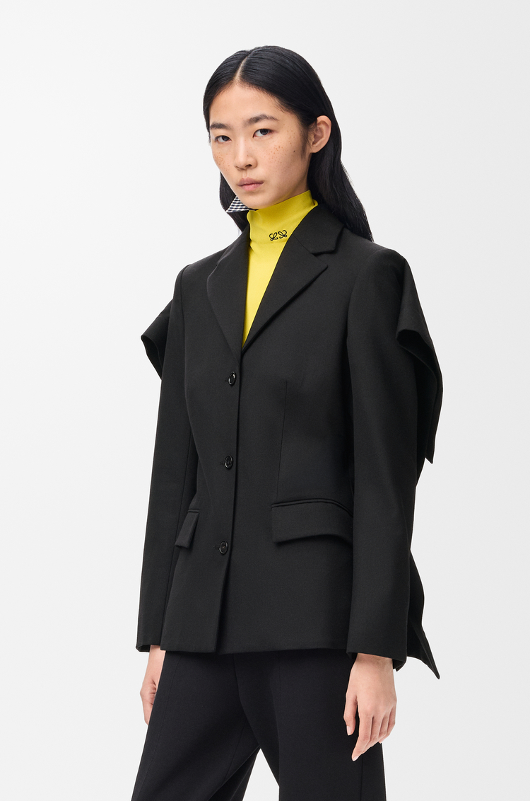LOEWE Chaqueta en lana Negro