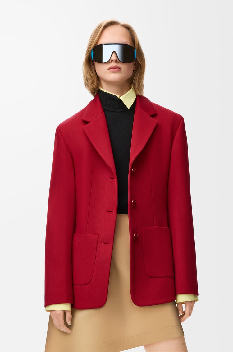 LOEWE Jacket in wool Red