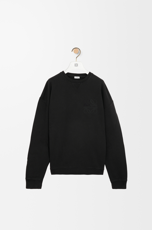 LOEWE Sudadera Anagram en algodón Negro