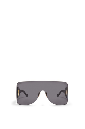 LOEWE Gafas de sol rectangulares tipo máscara en nylon Negro plp_rd