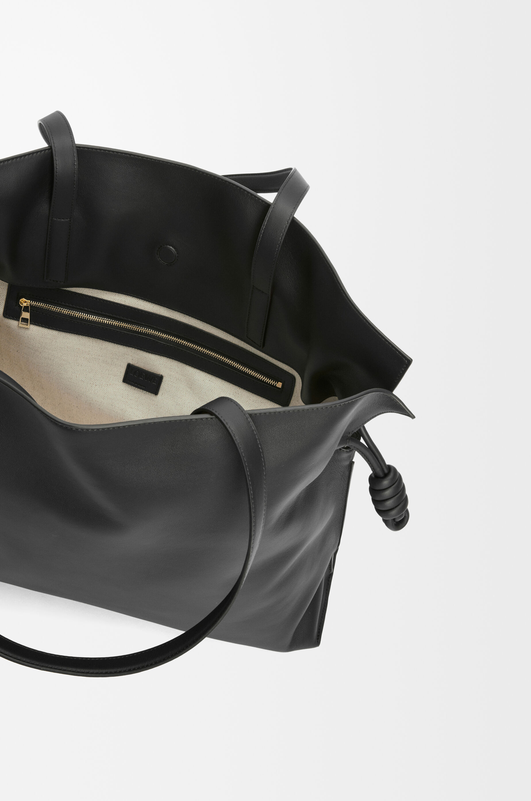 フラメンコクラッチ XL（ナパカーフ） ブラック - LOEWE